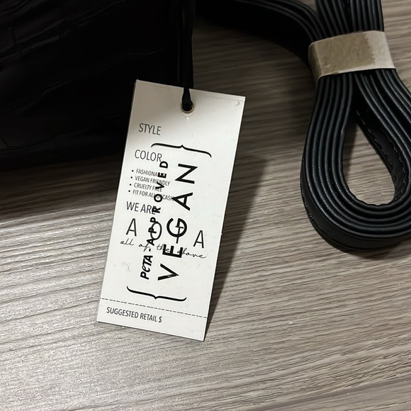 AOTA Elegant Black Vegan Leather Bag - Picture 12 of 12